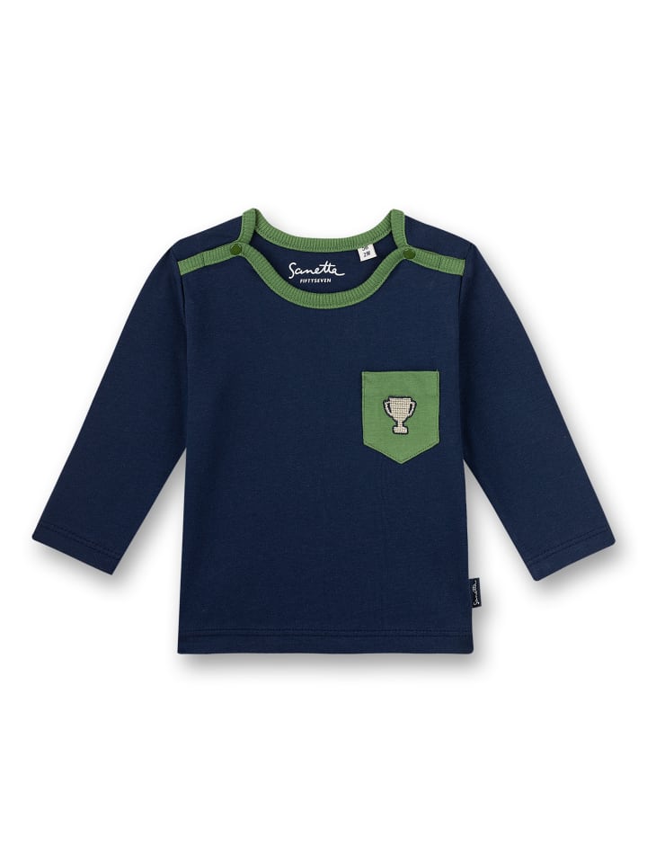 Sanetta Langarmshirt in Blau günstig kaufen