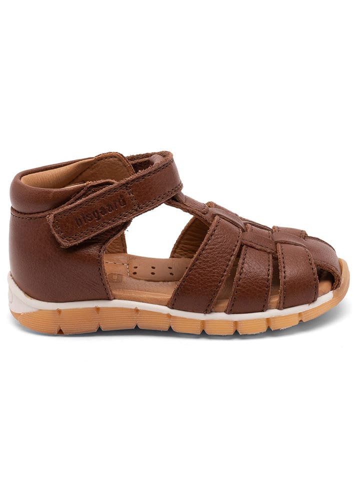bisgaard Leder-Halbsandalen in Braun günstig kaufen