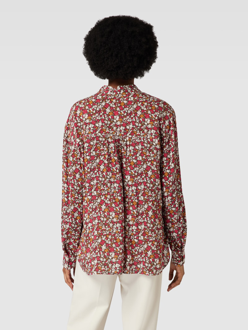 Bluse mit floralem Muster aus Viskose Modell 'STYLE.VIV' in sand