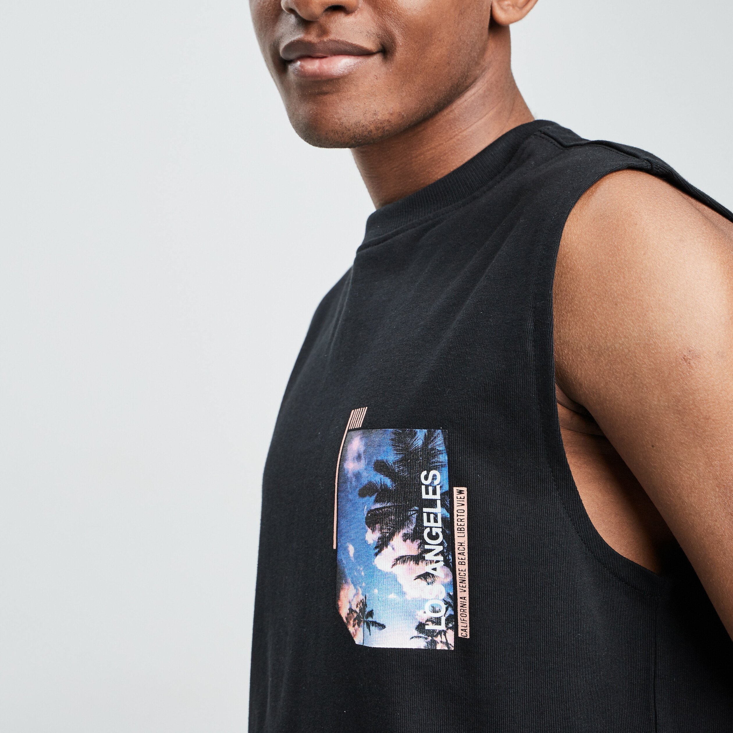 Débardeur Liberto noir homme | La Halle