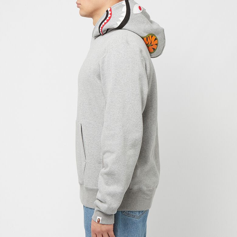 A Bathing Ape Shark Pullover Hoodie M gray