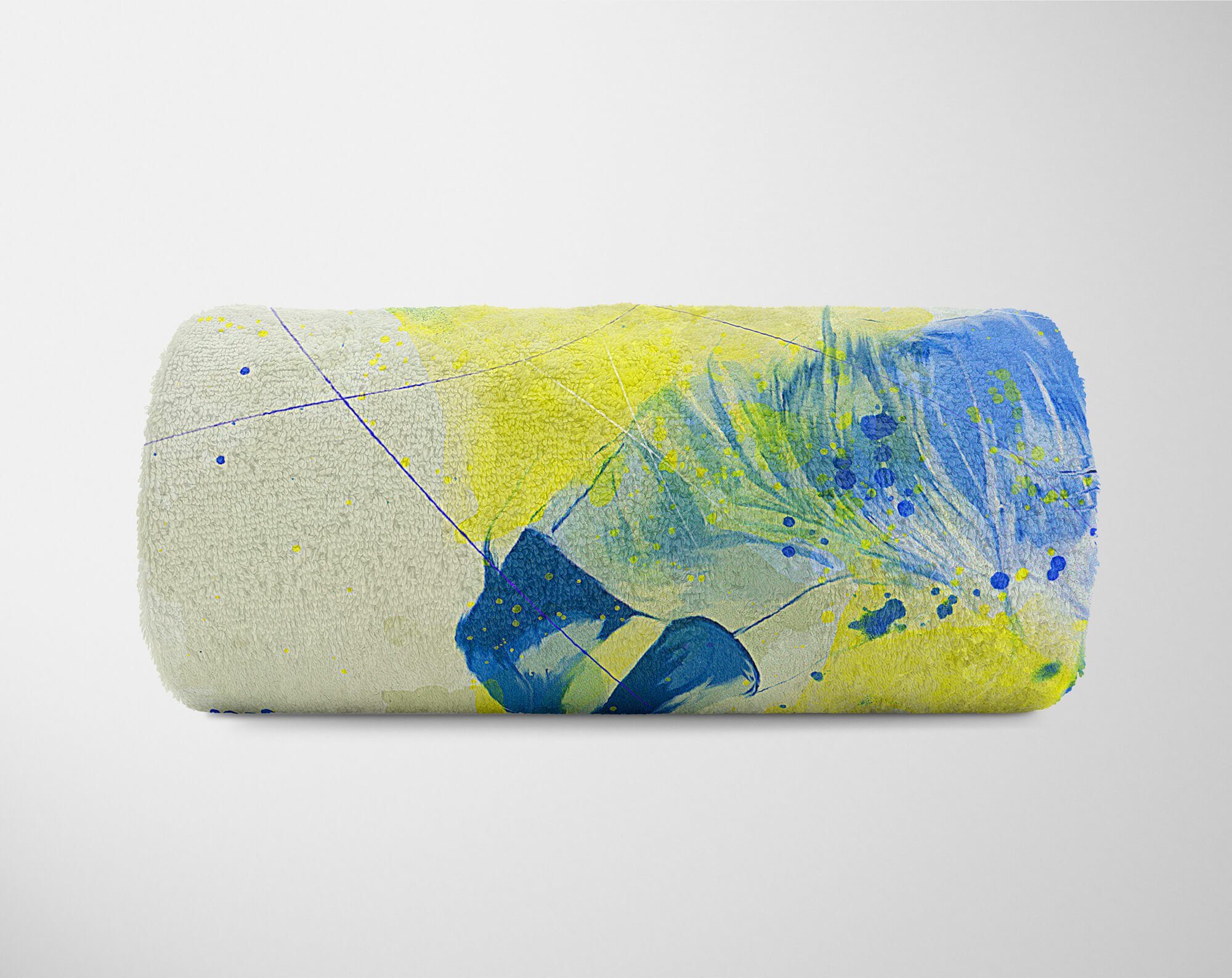 Sinus Art Handtücher SplashArt Sport Handtuch Strandhandtuch Saunatuch Kuscheldecke Kunstvoll Handball Sportha, Baumwolle-Polyester-Mix (1-St), Handtuch