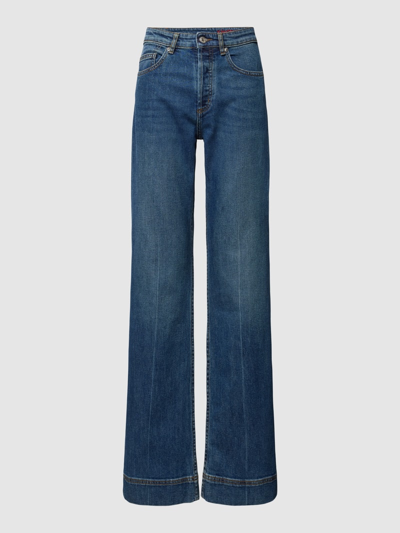 Bootcut Jeans mit Bügelfalten Modell 'VINCENTE DENIM ECO' in jeans