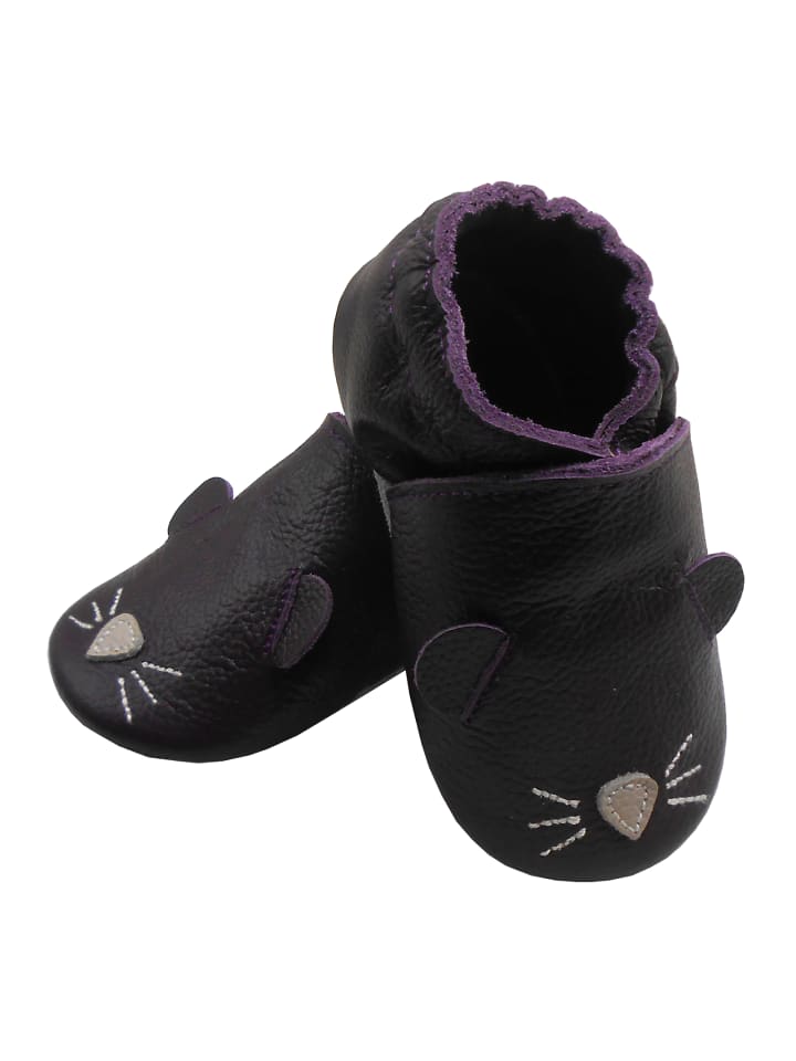 Yalion Leder-Krabbelschuhe 