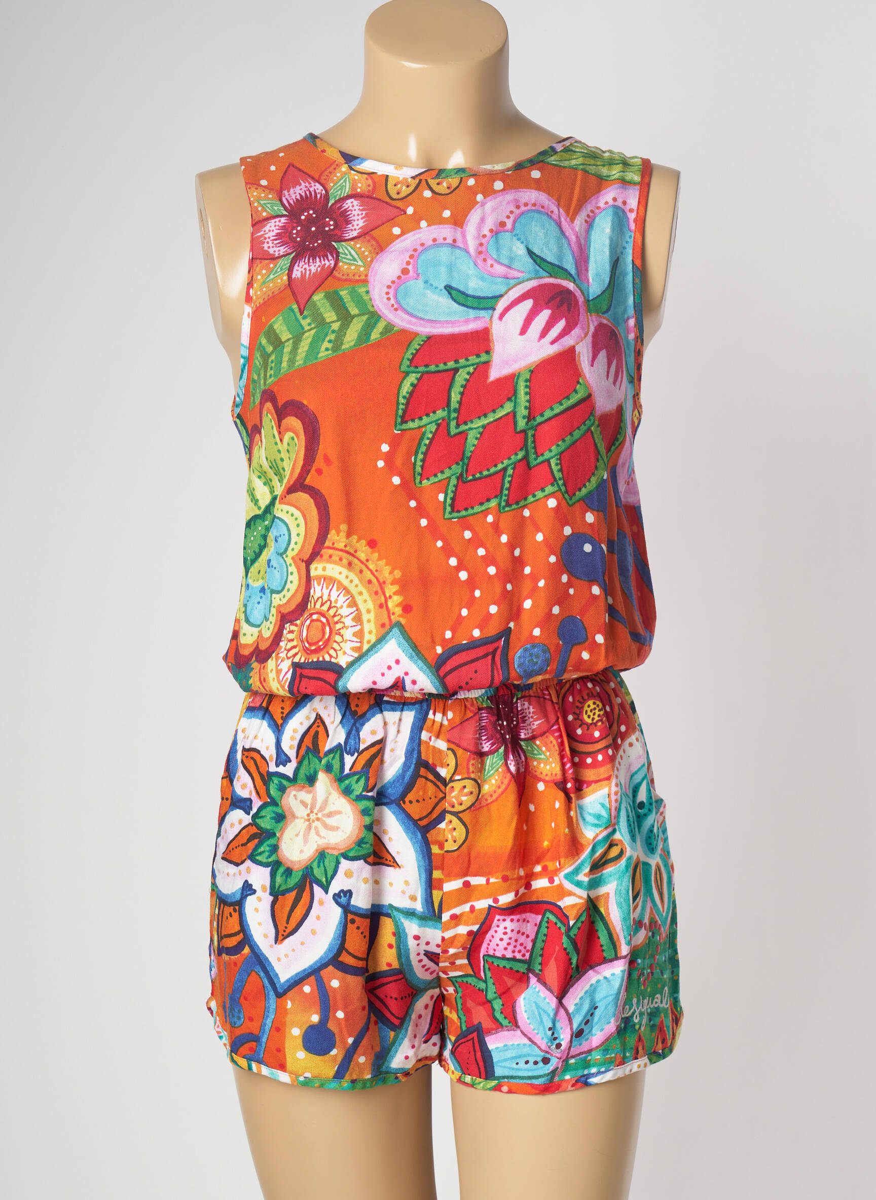 Desigual Combi Shorts Femme couleur orange