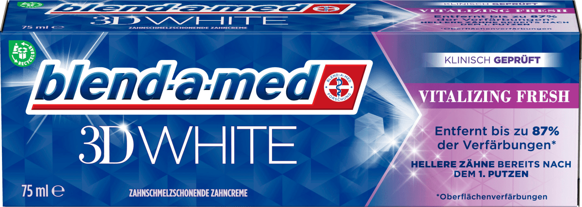 Zahnpasta 3D White Vitalizing Fresh, 75 ml