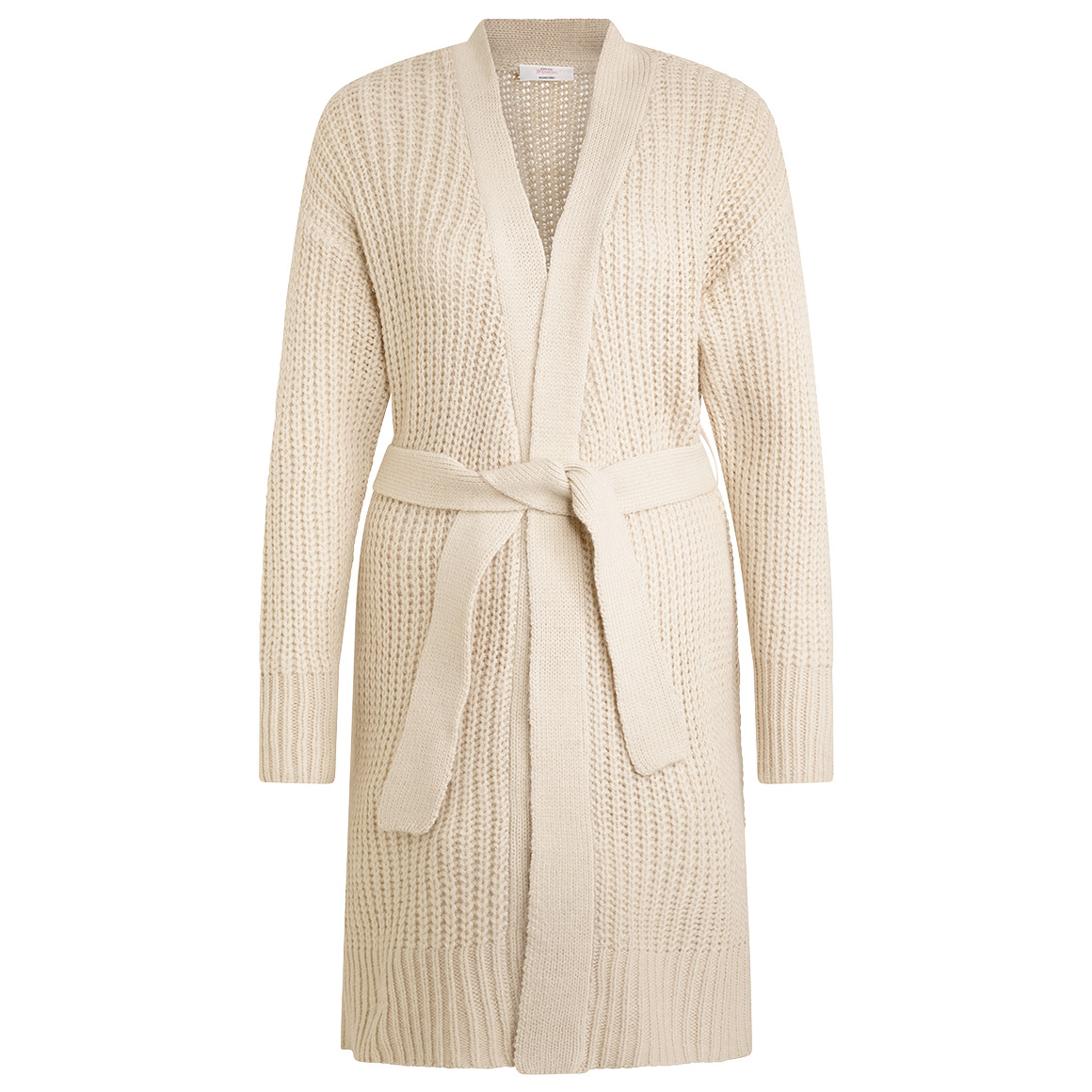 Damen Umstands-Strickjacke mit Bindegürtel