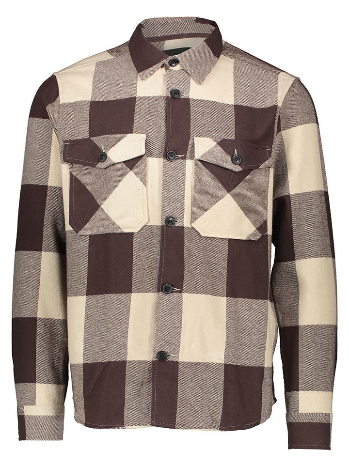 ONLY & SONS Hemd in Braun/ Beige günstig kaufen