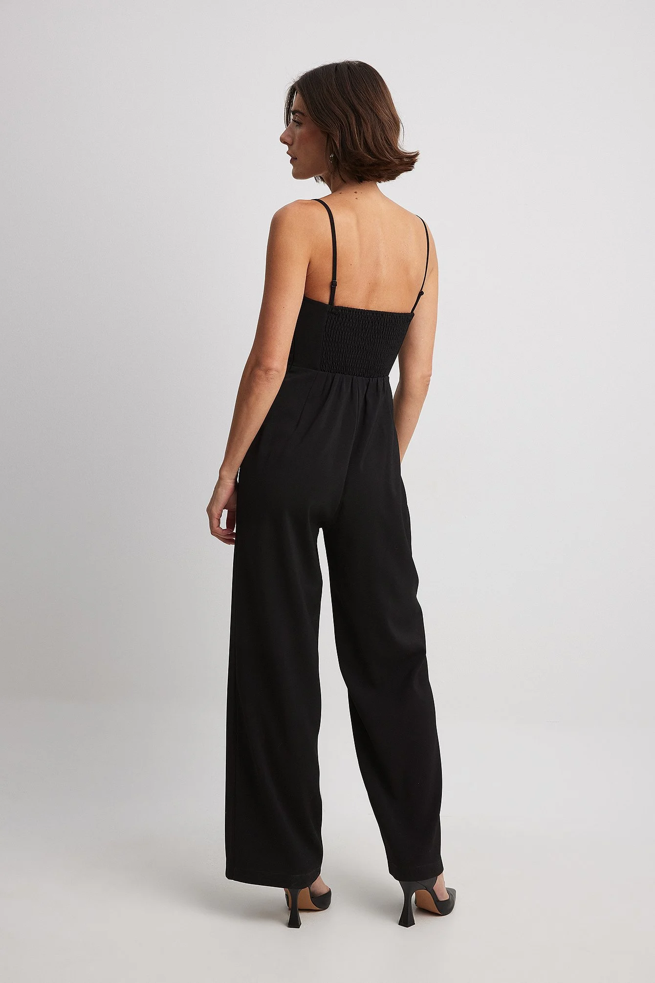 Bandeau-Jumpsuit mit Korsett