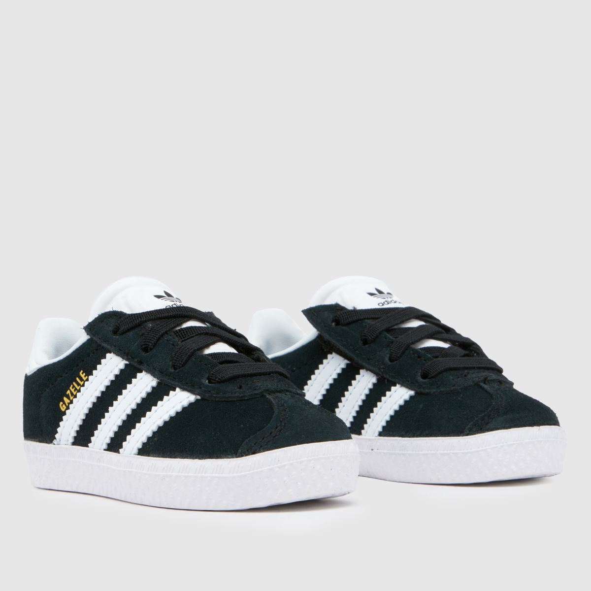 adidas črno-beli športni copati Gazelle za malčke