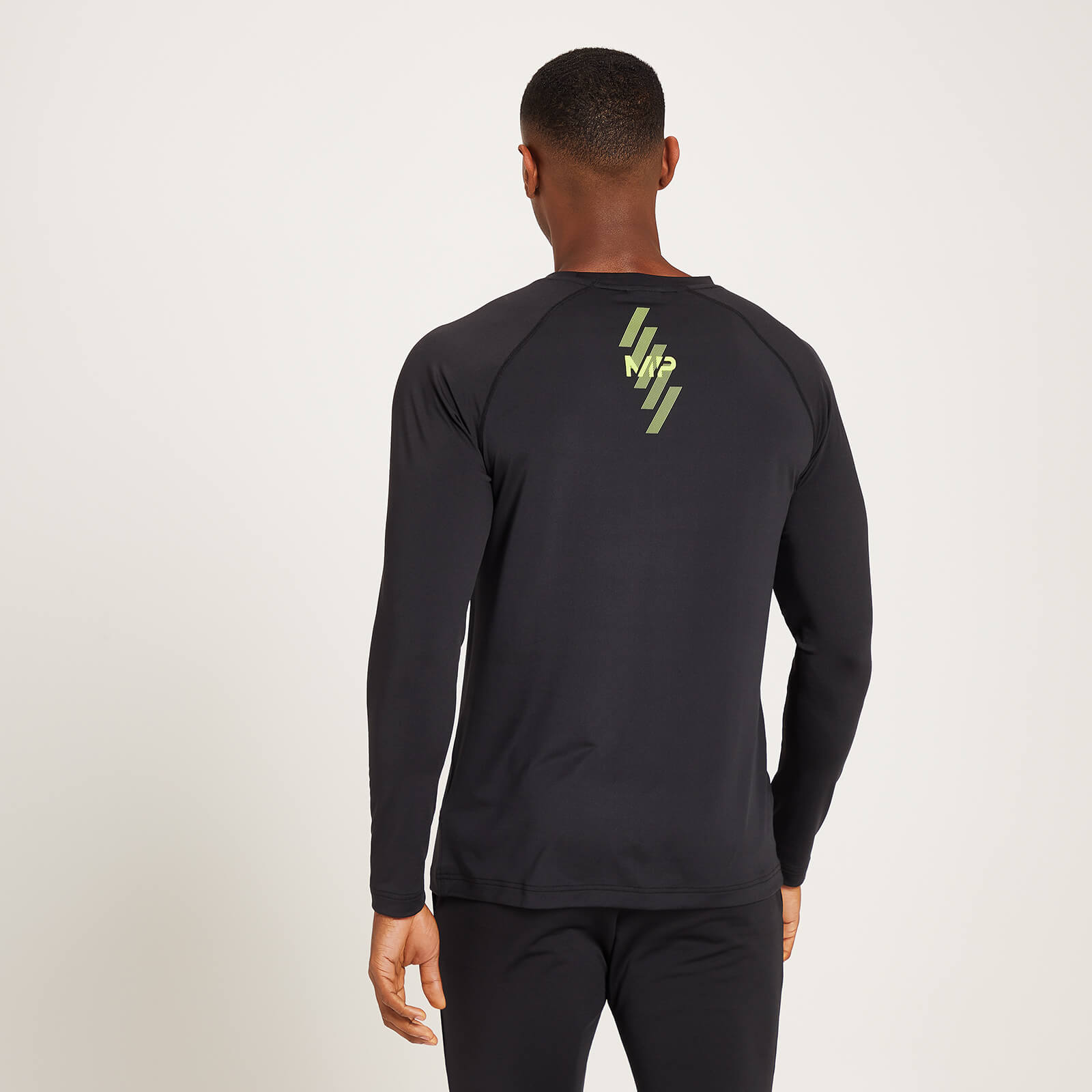 T-shirt d’entraînement à manches longues MP Linear Mark Graphic pour hommes – Noir