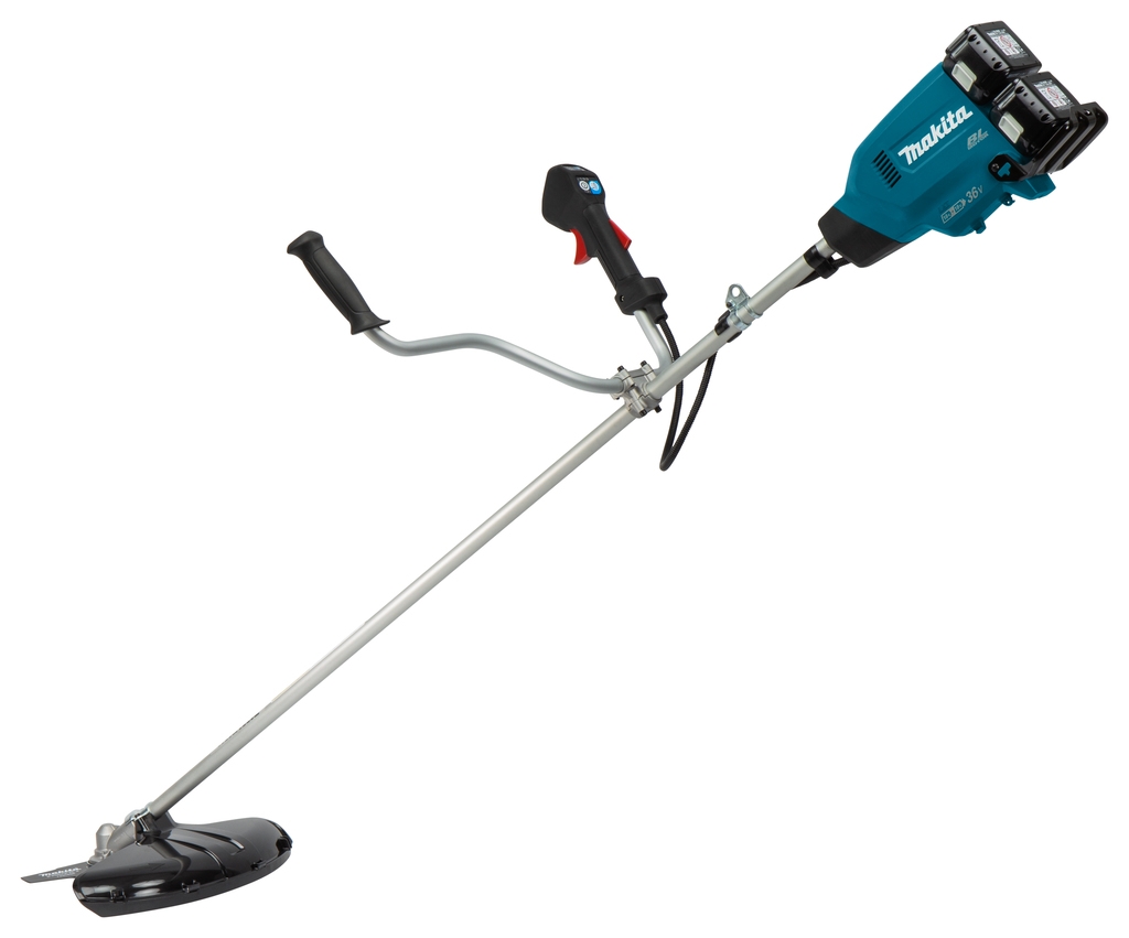 Makita DUR369APT2 Akku-Freischneider mit U-Griff, 2 x 18 Volt 5,0 Ah Li-Ion-Akku