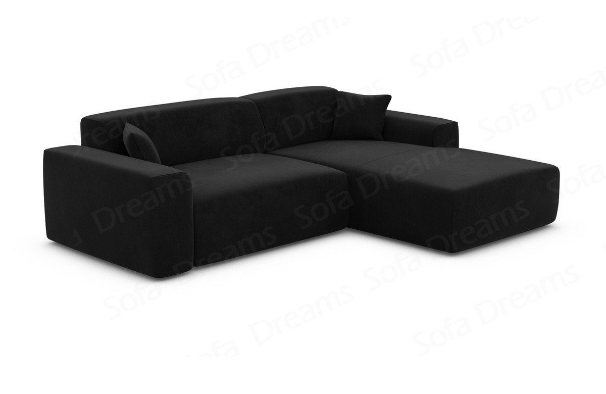 Sofa Dreams Ecksofa Design Samt Stoff Sofa Mallorca L Form kurz Modern Stoffsofa, Loungesofa, Ausrichtung frei wählbar