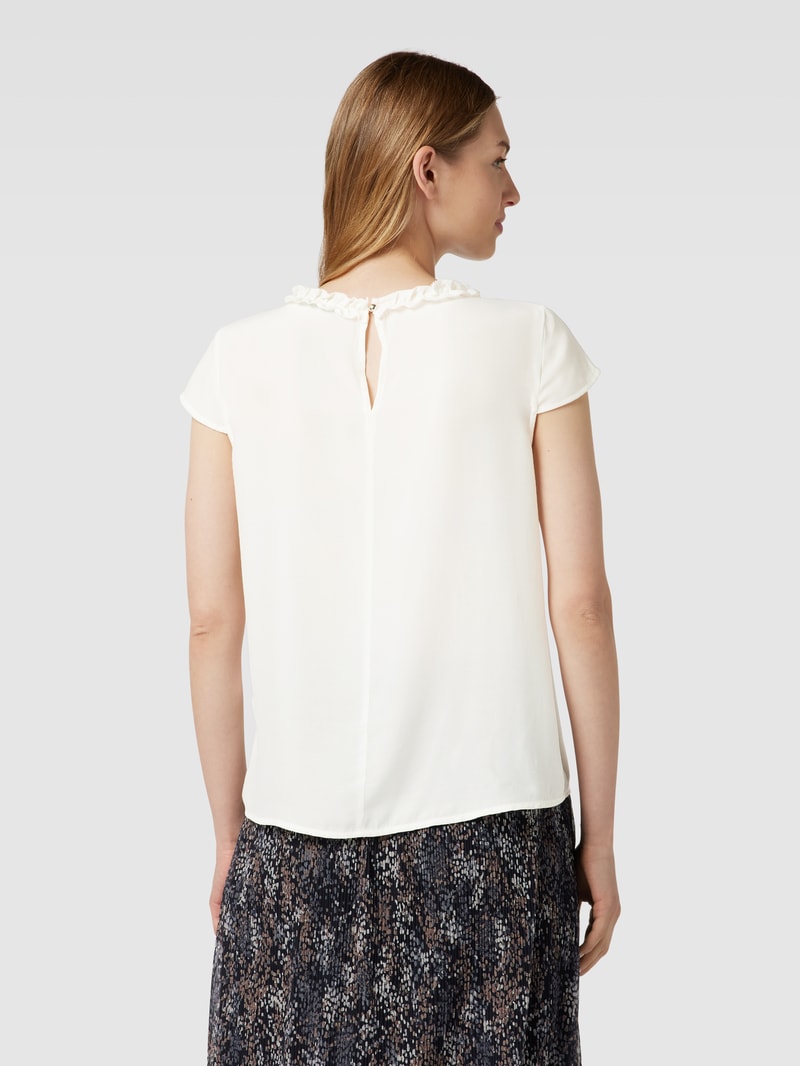 Blusenshirt mit Rüschung in offwhite