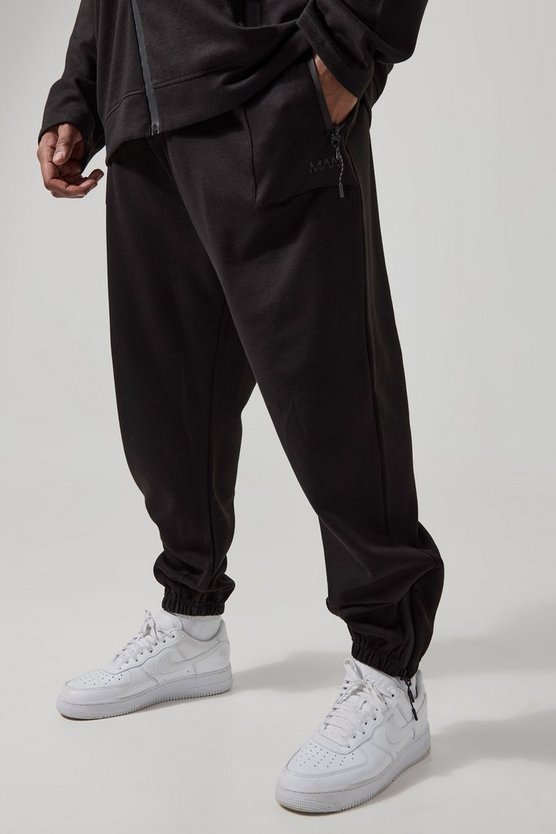 Plus Man Active Tech Jogginghose mit Reißverschluss