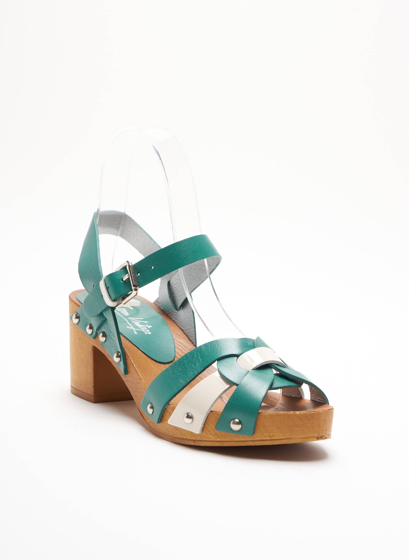 Ippon Vintage Sandales Nu Pieds Femme couleur vert