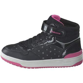 Geox J Washiba Girl Sneaker High in schwarz