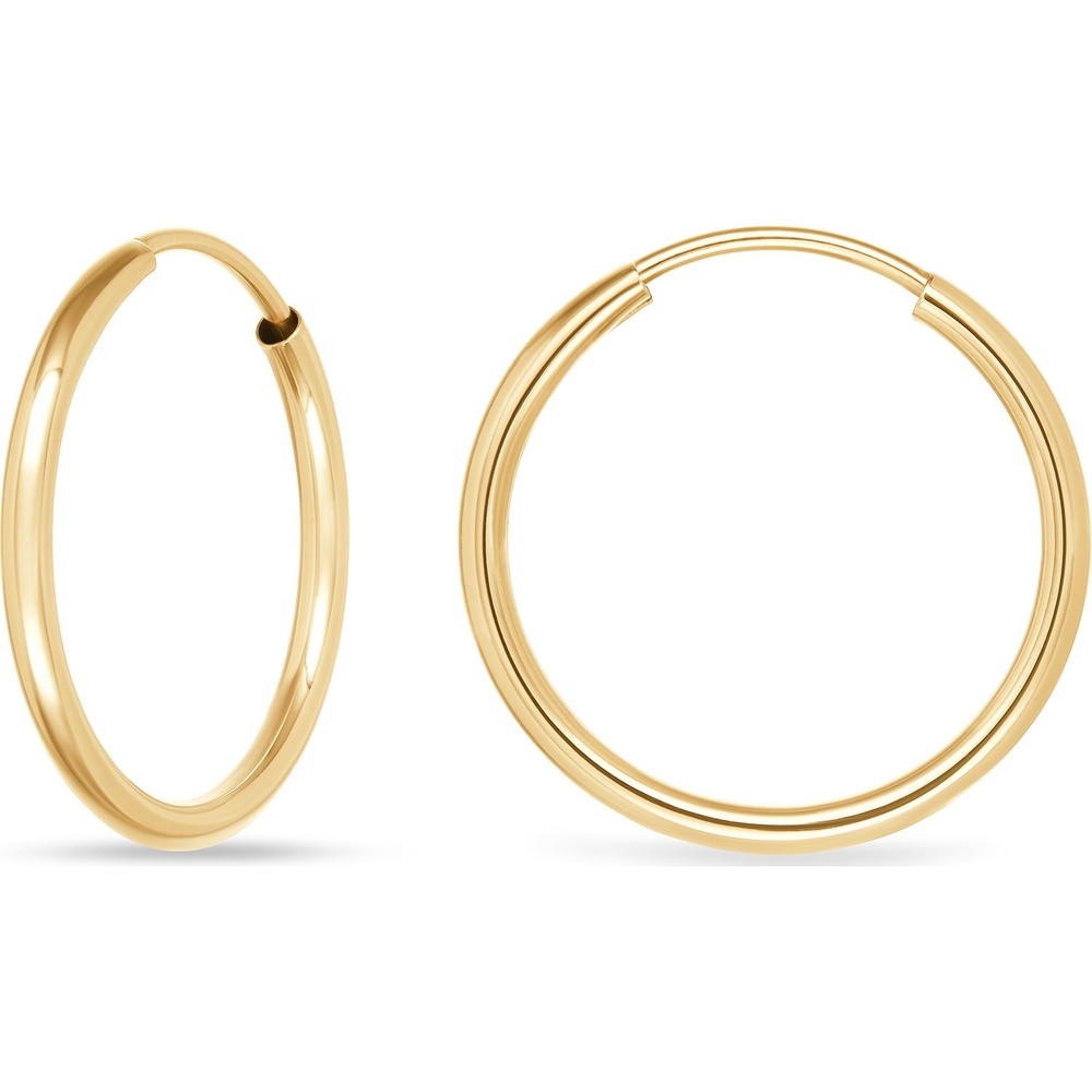 FAVS Créoles 375 Or jaune Boucles d'oreilles