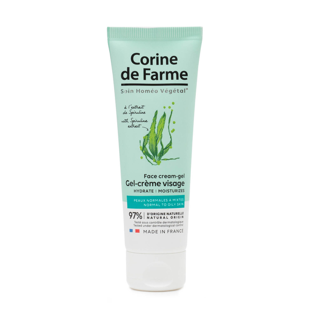 corine de farme Gel-crème visage à l'extrait de Spiruline Gel crème