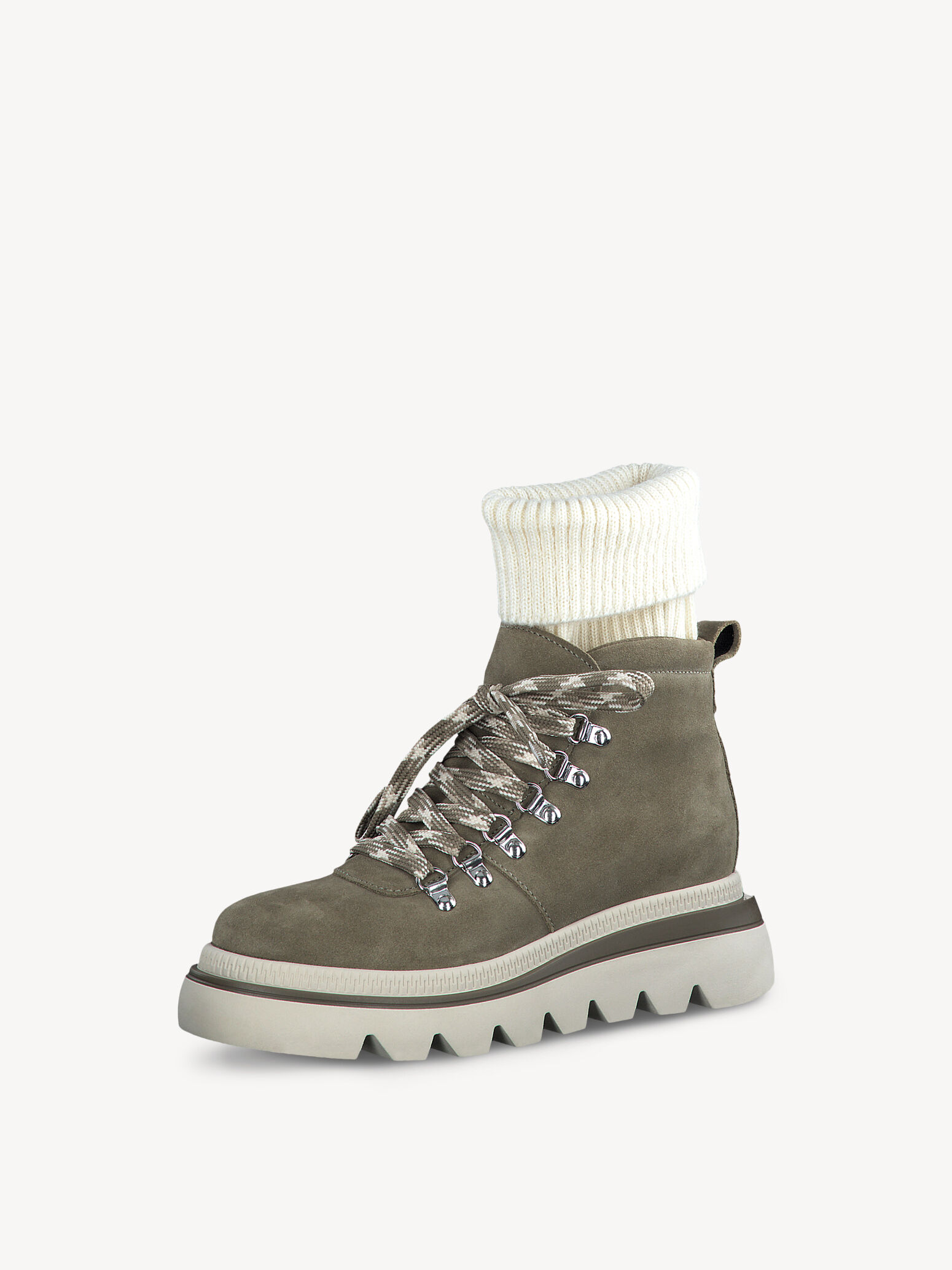 Bottine en cuir - vert doublure chaude