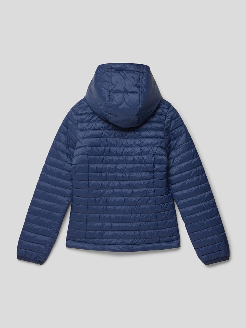 Steppjacke mit Label-Stitching Modell 'CHEYENNE' in marineblau
