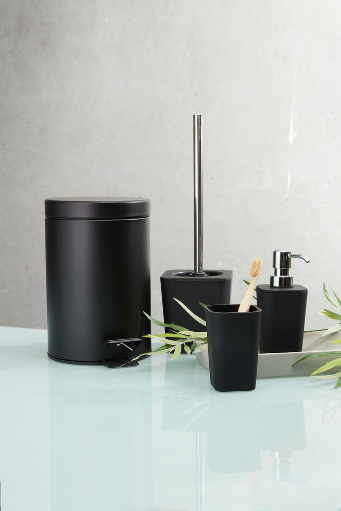 Escova de vaso sanitário MALA, aço preto/plástico