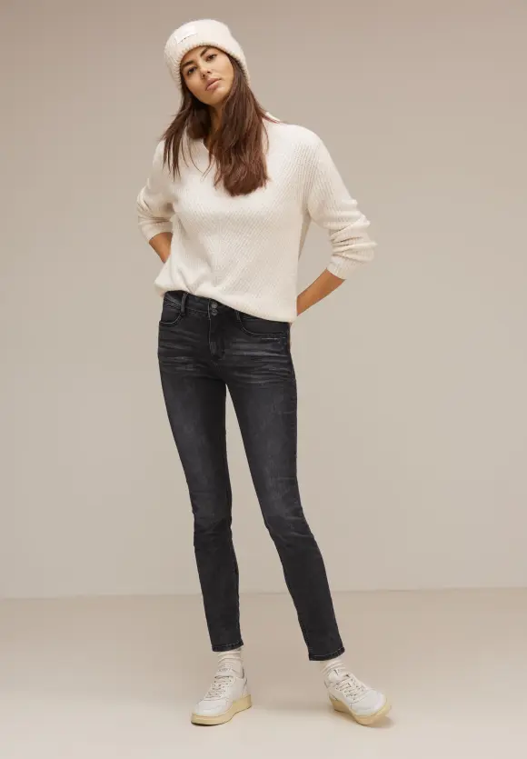 Street One Slim Fit Jeans in Grau