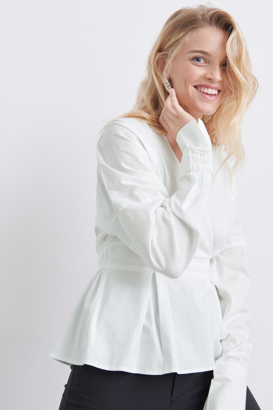 Evy wrap blouse