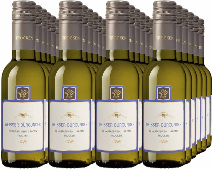 Weißer Burgunder trocken 0,25L (24 Flaschen) - Winzergenossenschaft Königschaffhausen-Kiechlinsbergen