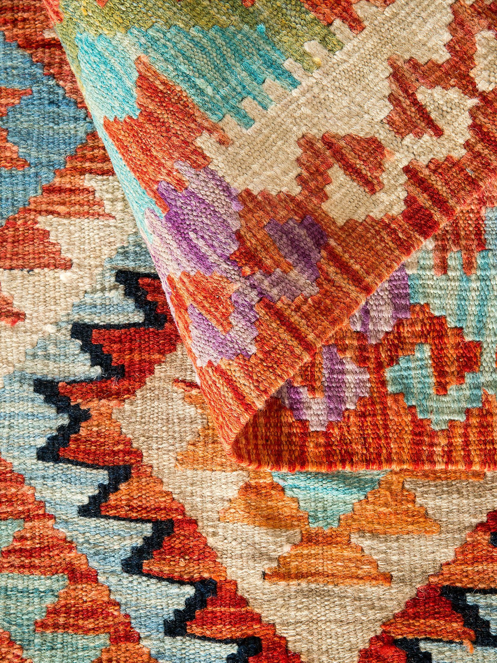 Afghan Kelim ca. 77 x 130 cm, Unikat / Einzelstück
