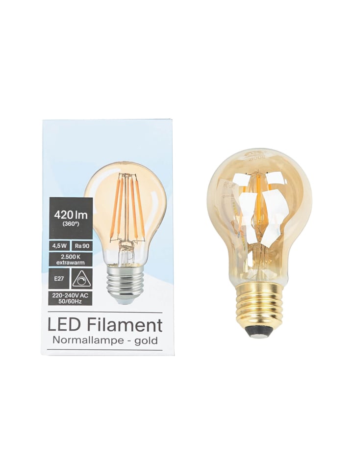Licht-Erlebnisse E27 LED-Leuchtmittel in Warmweiß EEK F A bis G in Braun günstig kaufen onesize