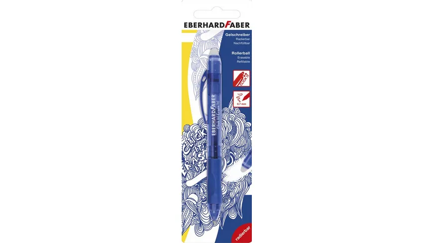 EBERHARD FABER Gelschreiber Click it! Erase it!  Radierbarer Gelschreiber blau