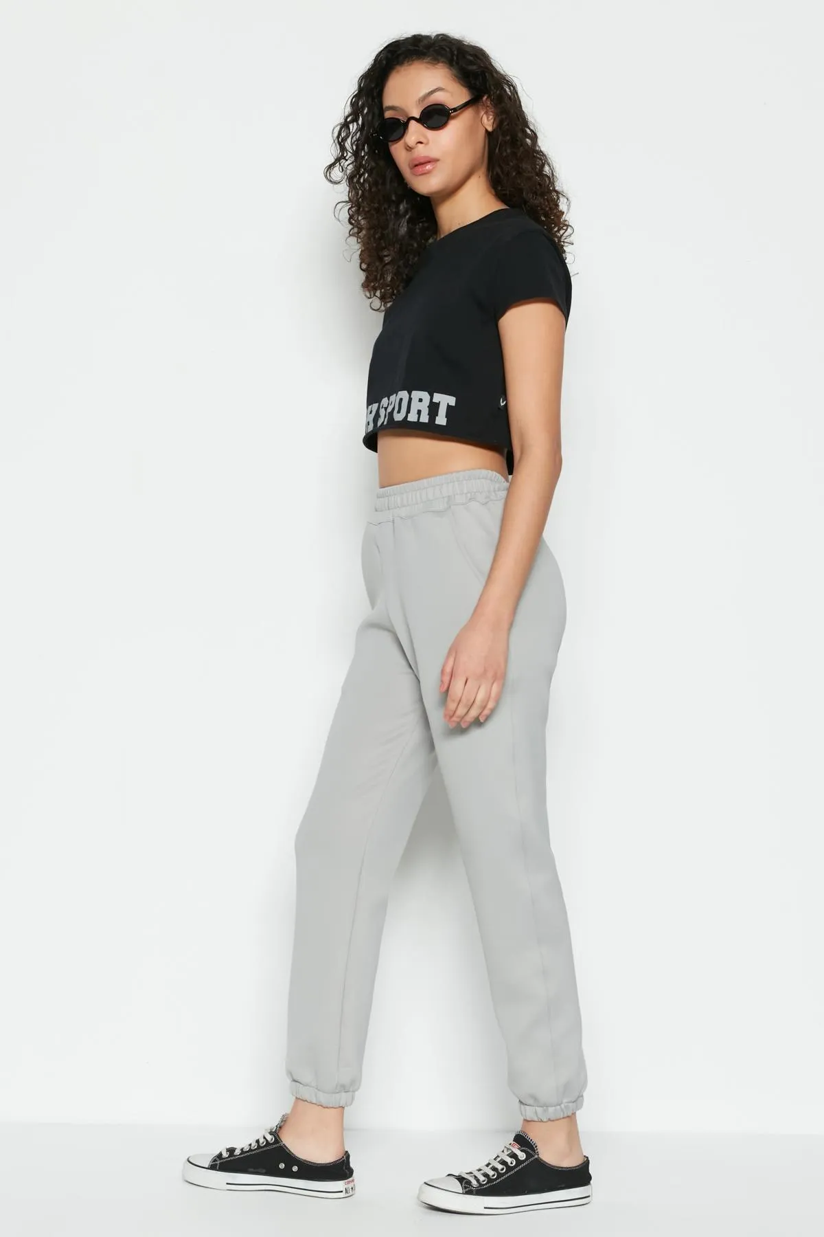 C&City  Basic Jogger-Jogginghose 802 Grau