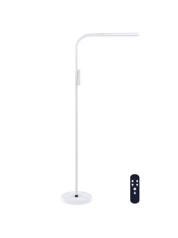 Beliani Stehleuchten ARIES in Weiß - (W) 40 x (H) 160 x (L) 27 cm günstig kaufen onesize