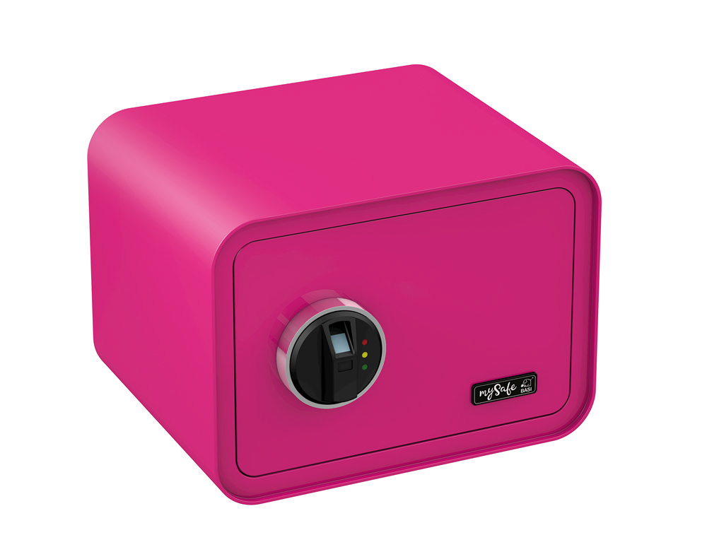 Basi mySafe 350 FP mit Fingerabdruckscanner, Pink