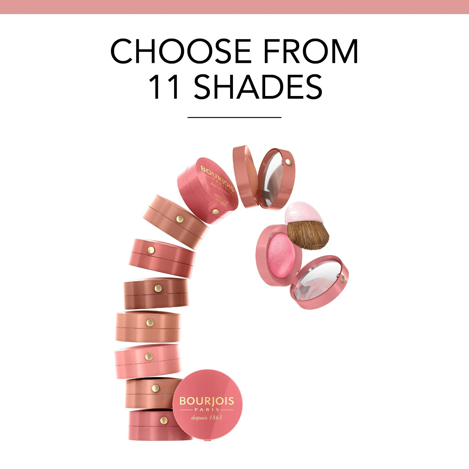 Bourjois Boite ronde vaigu sārtums
