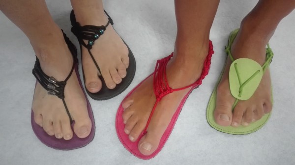 WINS barefoot ~ Huarache Sandale Leder ~ dunkelbraun