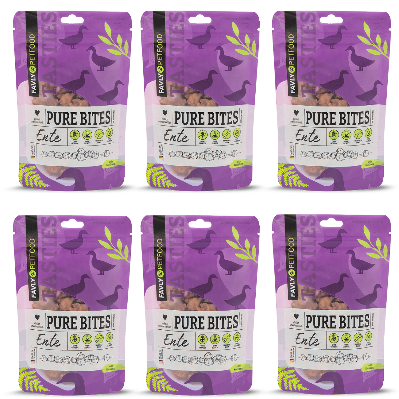 FAVLY Petfood Snacks FAVLY Petfood PURE Bites Ente 720 g