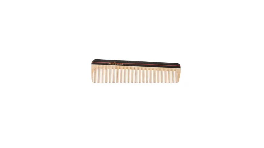 KOST KAMM Taschenkamm Holz mit bunter Querleiste