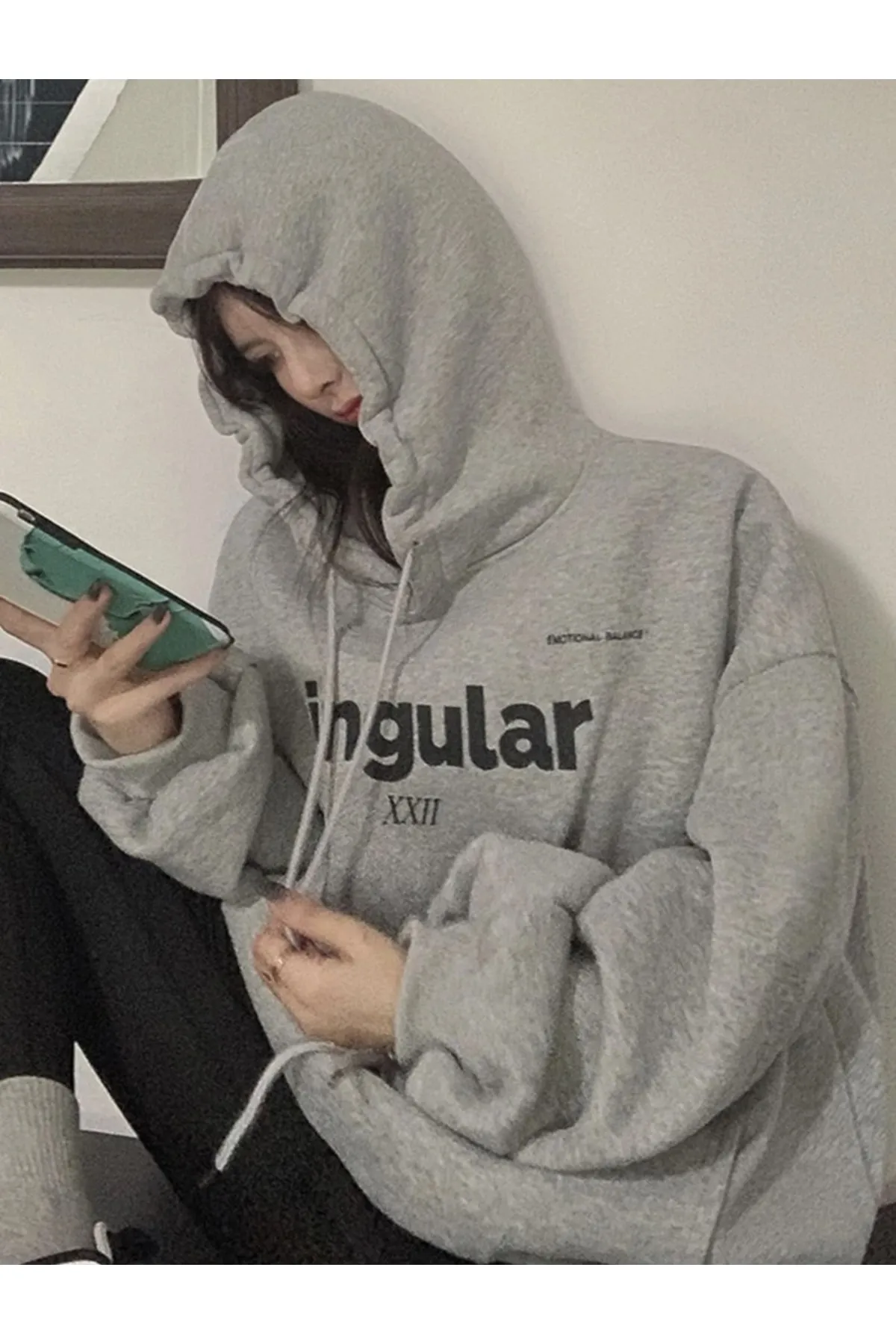 MOONBULL  Sweatshirt - Grau - Regular Fit