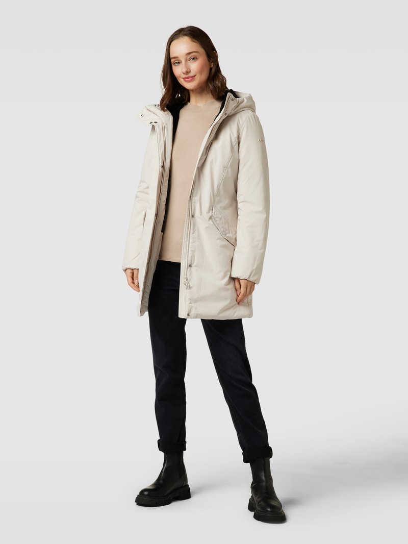 Jacke mit Kapuze in sand
