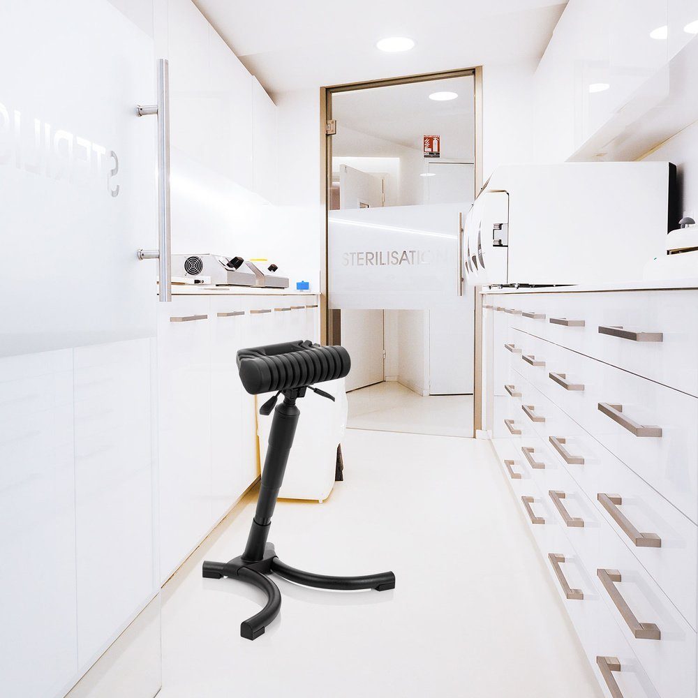 hjh OFFICE Stehhilfe Stehhilfe TOP WORK 33 Hartschaum ohne Armlehnen, Hocker, Bürohocker