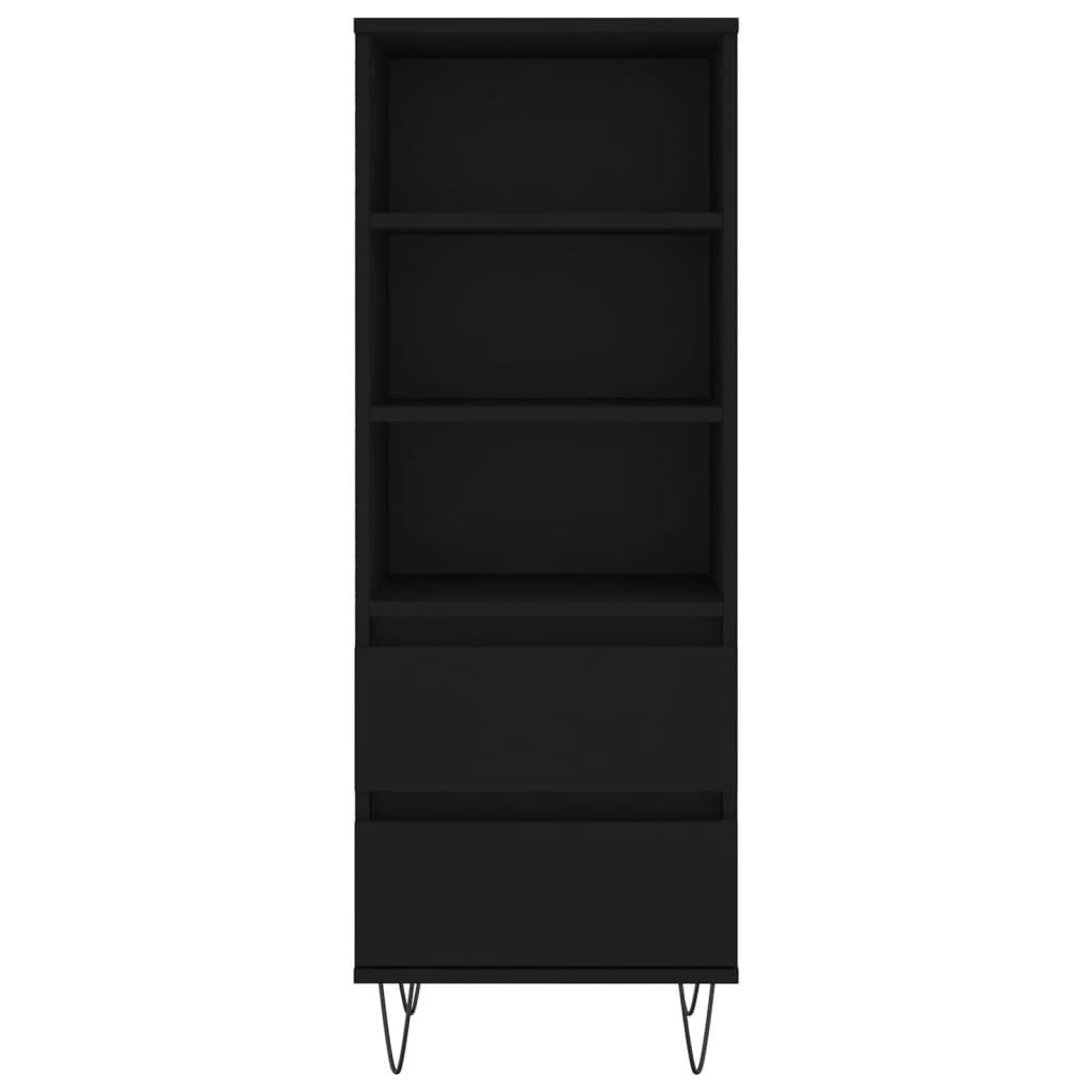 vidaXL Sideboard Highboard Schwarz 40x36x110 cm Holzwerkstoff (1 St)