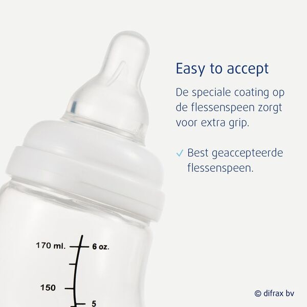 Difrax Natural 0 M S-Bottle white, 250ml