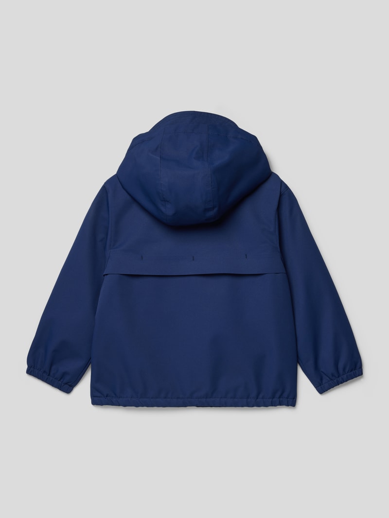Jacke mit Label-Stitching in marineblau