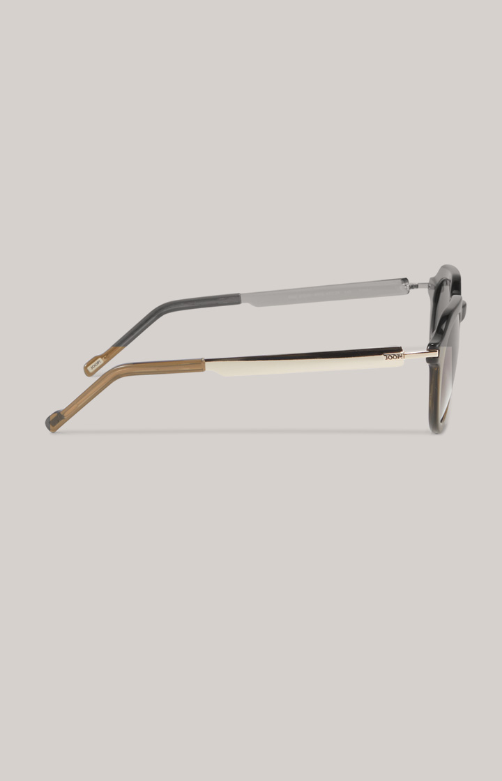 Sonnenbrille in Oliv/Braun