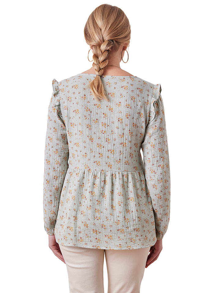 vertbaudet Umstandsbluse in Grün günstig kaufen