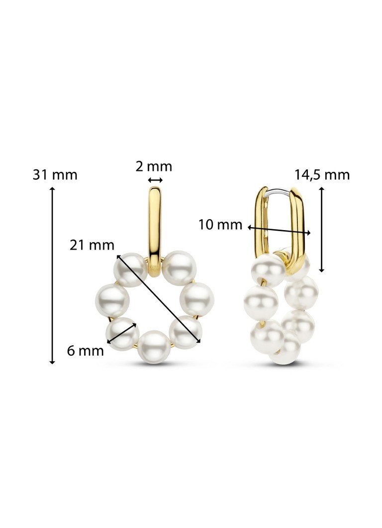 TI SENTO - Milano Gold-plated Earrings 7936YP_H
