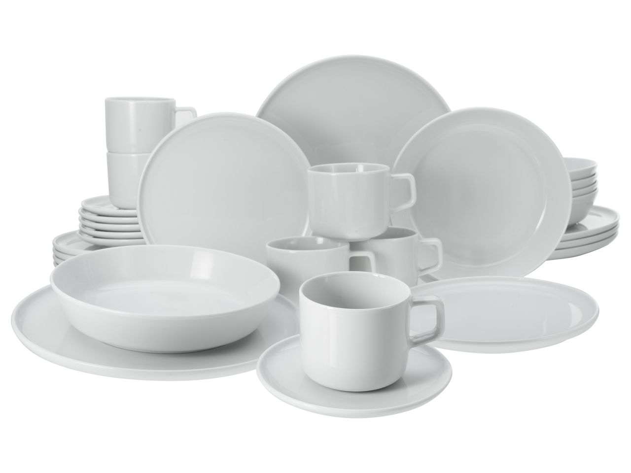 CreaTable Chef Collection Weiß Kombiservice 30-tlg