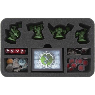 Feldherr Schaumstoffeinlage für Warhammer Underworlds Shadespire: Eisenschädels Jungz/Ironskull's Boys